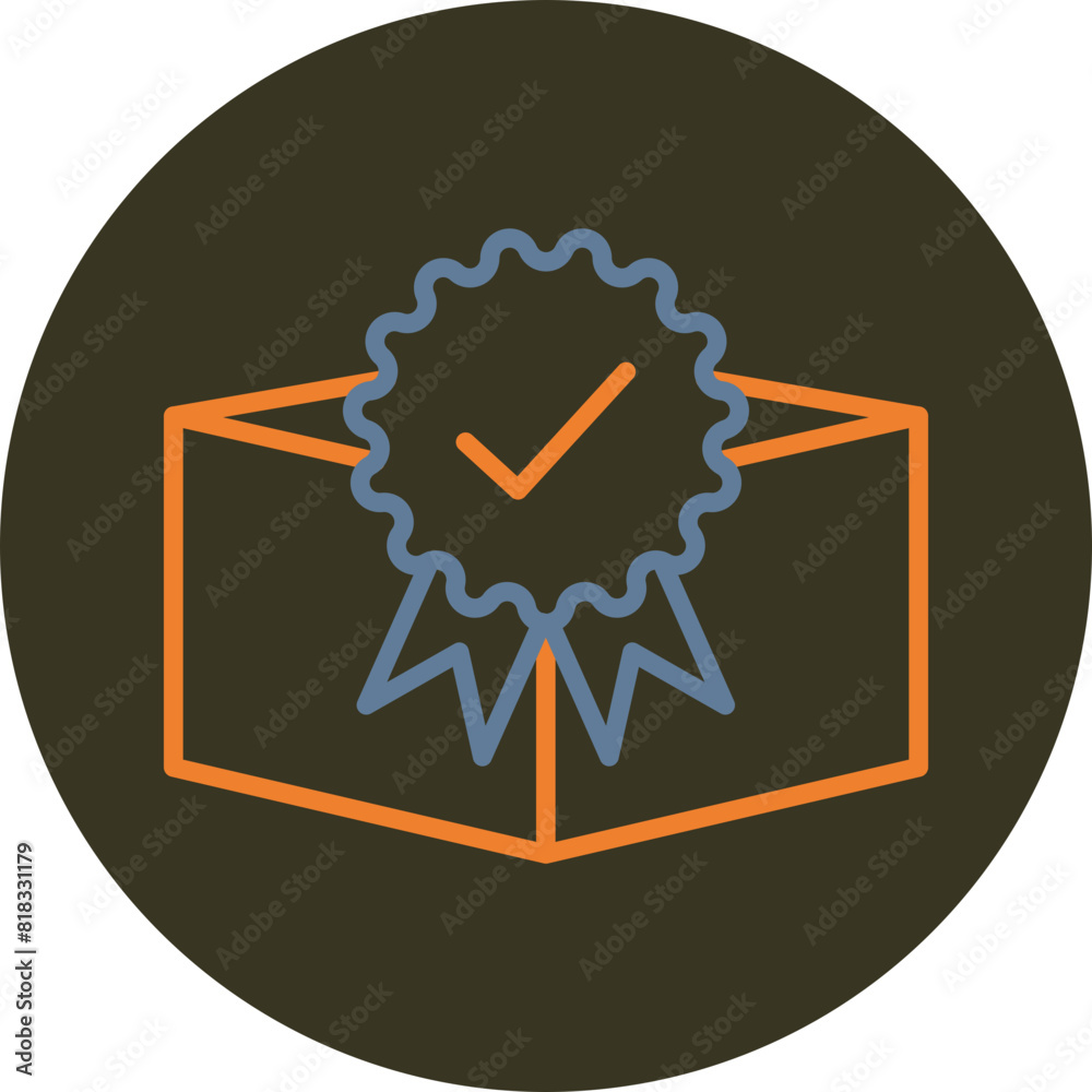 Obraz premium Best Product Line Two Color Circle Icon