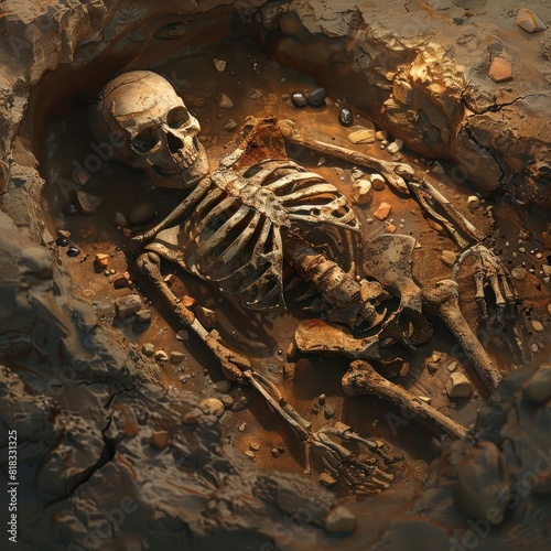 Skeleton Unearthed in Archaeological Dig A Glimpse into Our Past