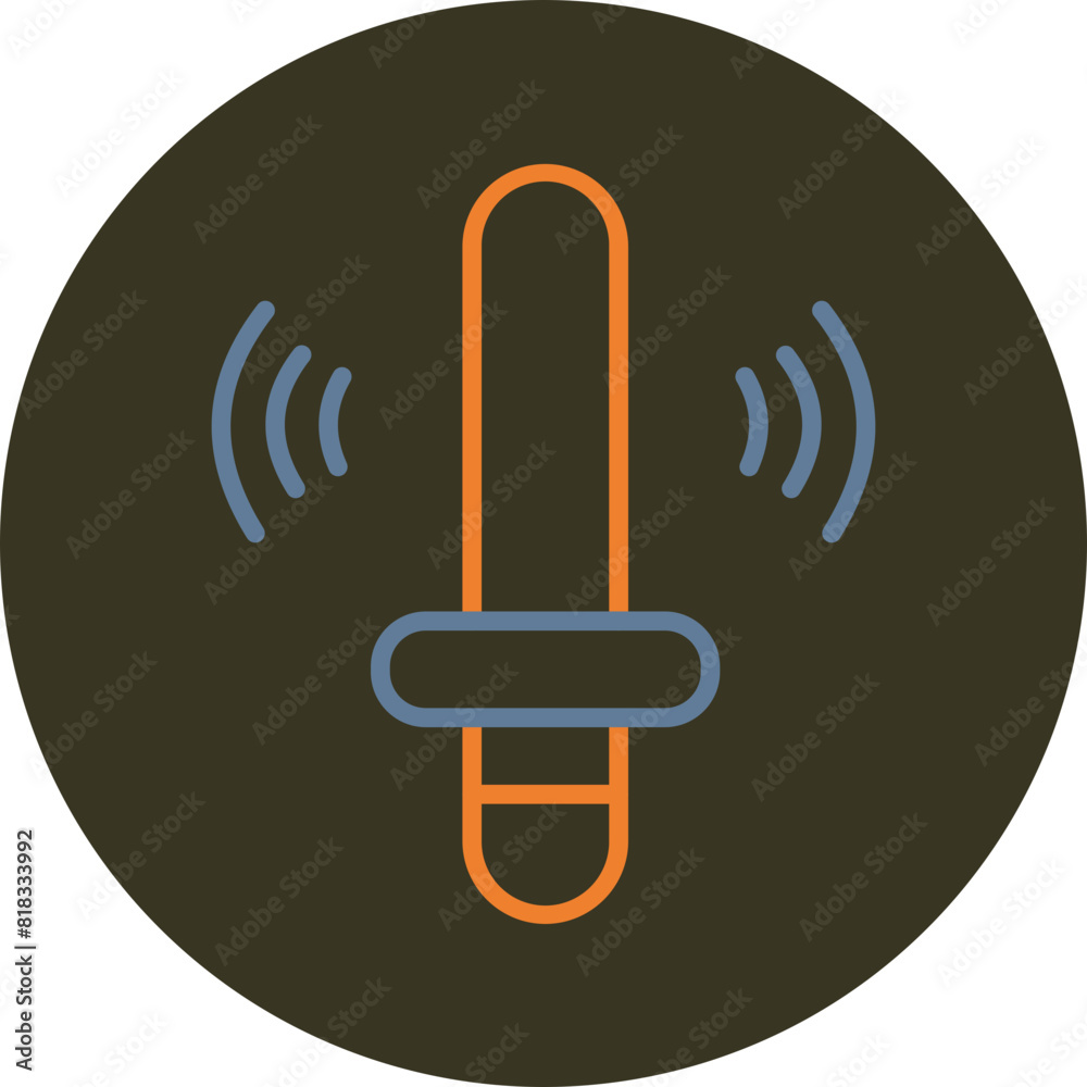 Ar Wand Line Two Color Circle Icon Ar Wand Line Two Color Circle Icon
