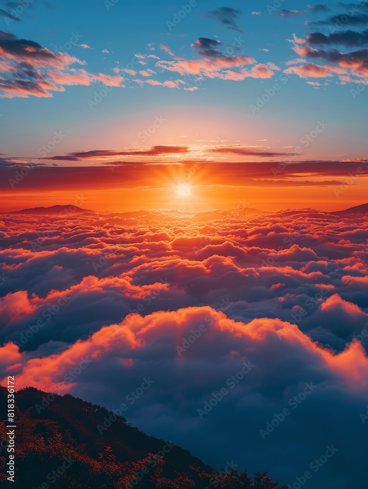 The sky is filled with clouds and the sun is shining brightly The sky is filled with clouds and the sun is shining brightly