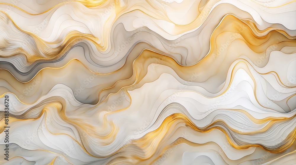 Golden luxurious background with golden texture, white, blue sandstone texture. The background is made of an abstract marble slab. Artistic and graphic background