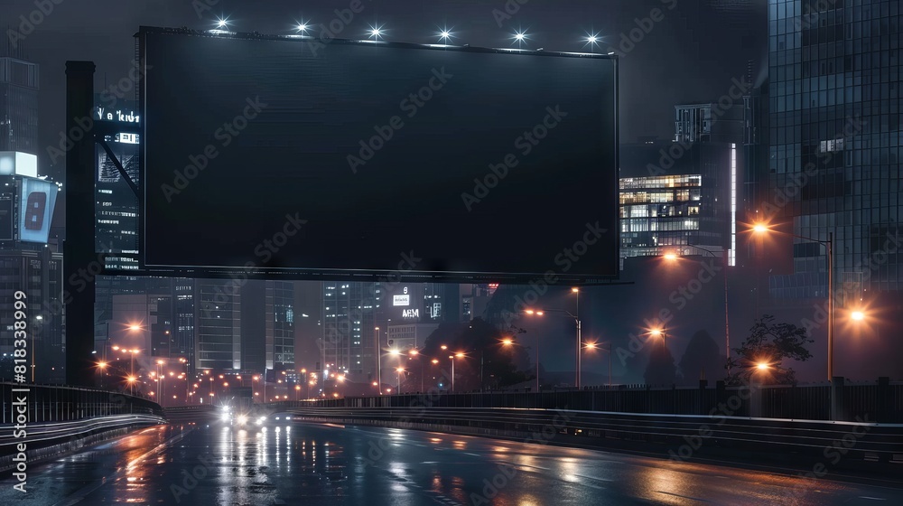 City billboard mockup design City billboard mockup design