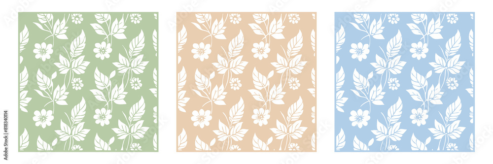 Botanical background. Abstract plant shapes. Minimalist illustration for printing on wall decorations. Generated by Ai Botanical background. Abstract plant shapes. Minimalist illustration for printing on wall decorations. Generated by Ai