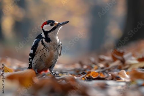 Great Spotted Woodpecker in Autumn photo