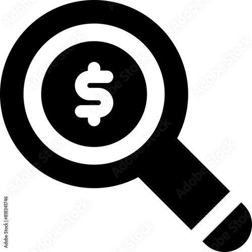 job searching icon. vector glyph icon for your website, mobile, presentation, and logo design.