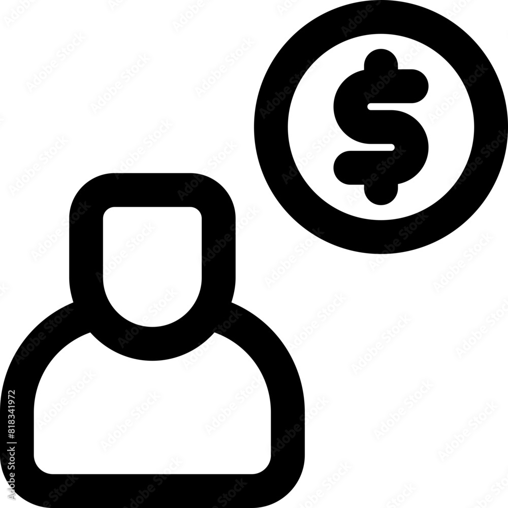salary icon. vector line icon for your website, mobile, presentation, and logo design. salary icon. vector line icon for your website, mobile, presentation, and logo design.