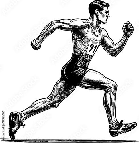 Running Man Athlete