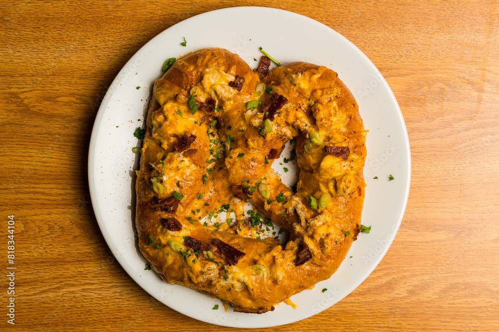 Crab dip pretzel Crab dip pretzel