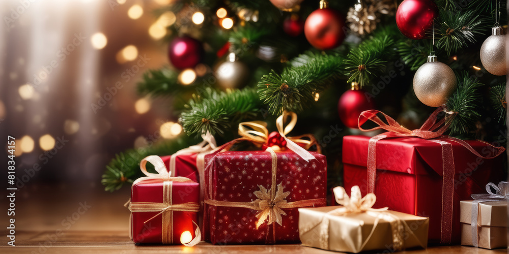 Weihnachtsbaum mit geschenken Weihnachtsbaum mit geschenken