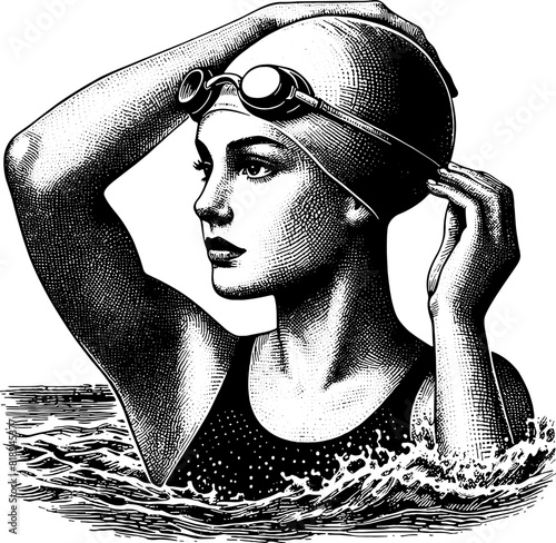 Swimmer Woman Athlete 