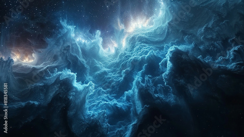 Ethereal Space Gas Clouds Capturing the Mystical Beauty of Celestial Phenomena Through Astrophotography