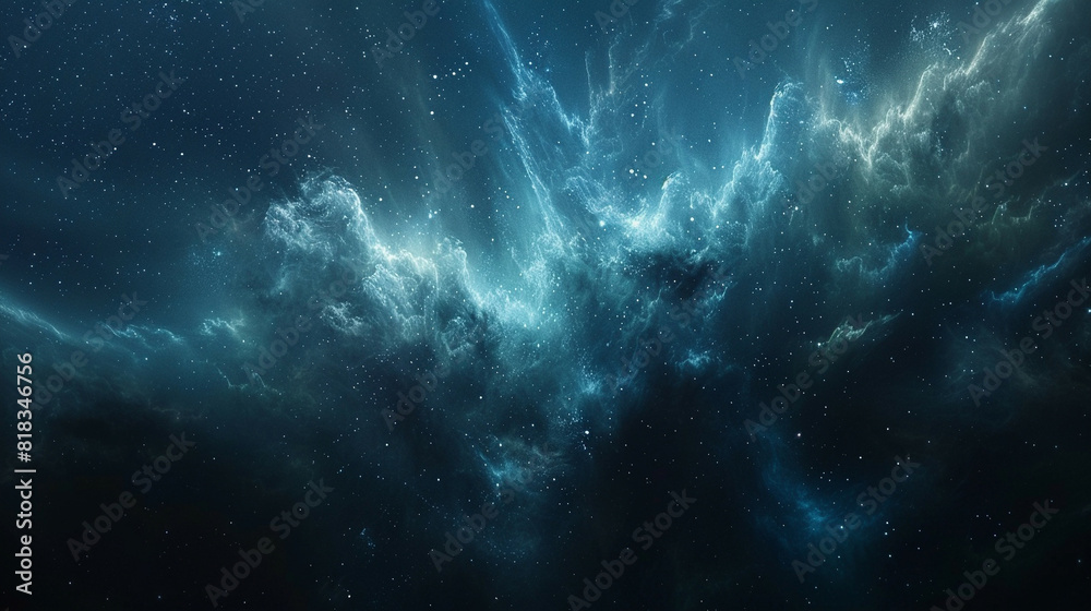 Obraz premium Nebula and Star Field: Exploring the Enigmatic Depths of Space Through Mesmerizing Astrophotography