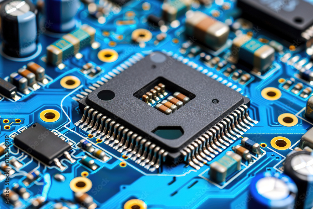Close Up of a Computer Motherboard Close Up of a Computer Motherboard