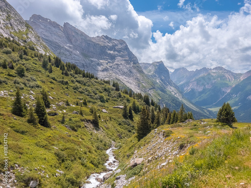 Hiking to Refuge du Col de la Vanoise in National Park of Vanoise