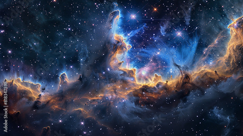 Nebula Cloud A Spectacular Display of Celestial Beauty Captured in Stunning Astrophotography