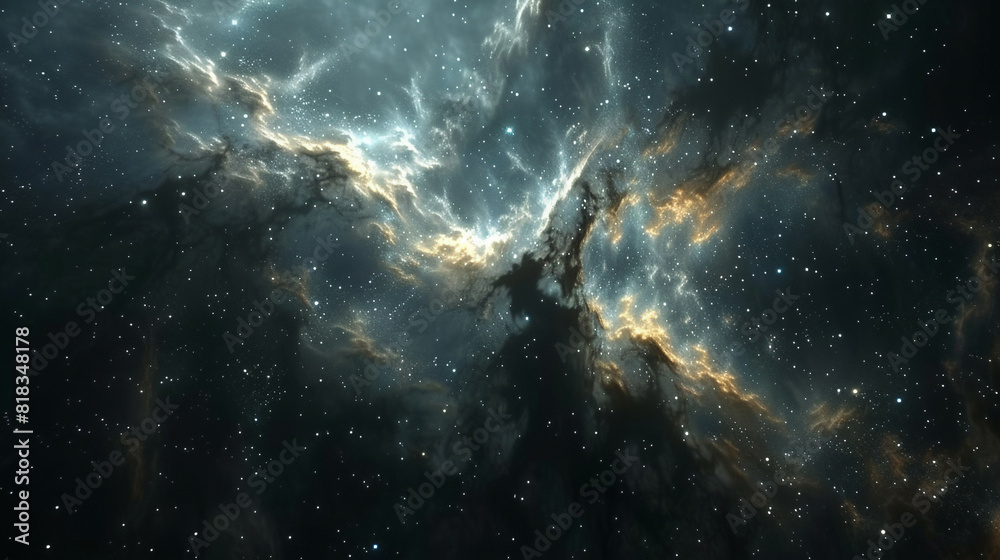 Obraz premium Nebula Cloud A Spectacular Display of Celestial Beauty Captured in Stunning Astrophotography
