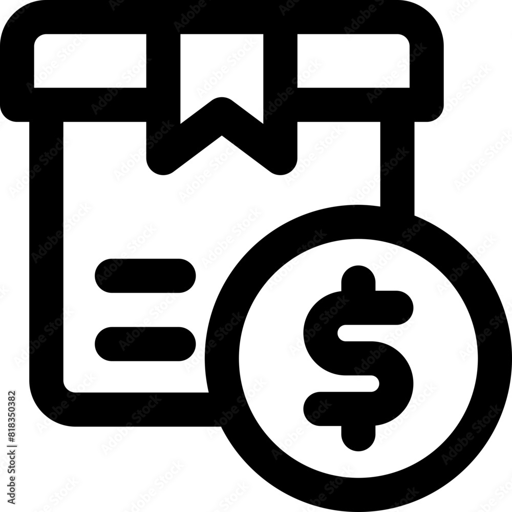 sales icon. vector line icon for your website, mobile, presentation, and logo design.