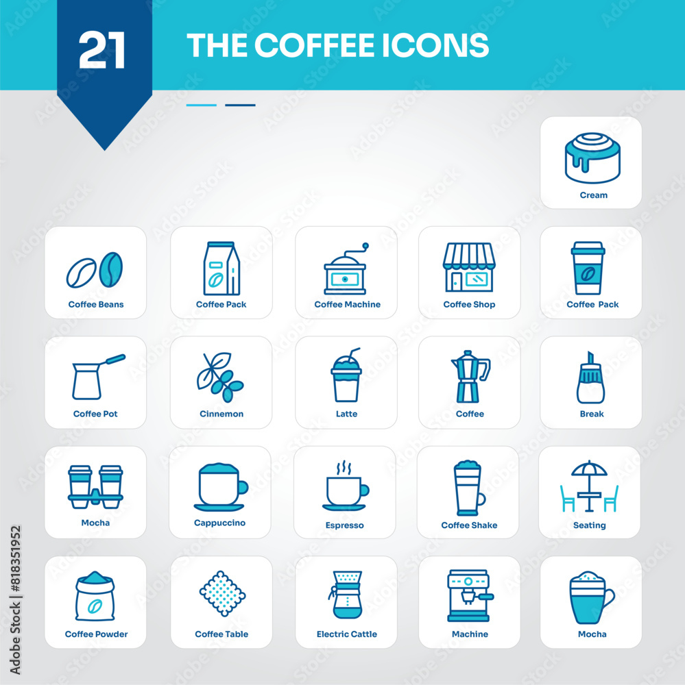 Coffee Icons Collection Stylish Set of Beans, Cafe, Mug, Cup, Hot, Drink, Espresso, Cappuccino, Brew, Roast - Editable Vector Icons Coffee Icons Collection Stylish Set of Beans, Cafe, Mug, Cup, Hot, Drink, Espresso, Cappuccino, Brew, Roast - Editable Vector Icons
