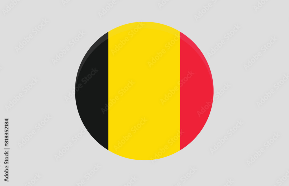 Fototapeta premium Simple vector button flag - Bulgaria, Bulgaria flag