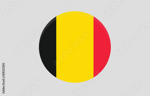 Simple vector button flag - Bulgaria, Bulgaria flag