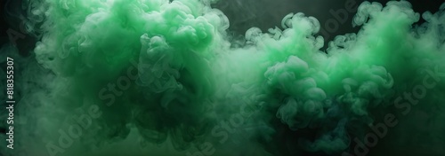 Smoke green background dark ground light smell toxic black bad fog stadium stink mist