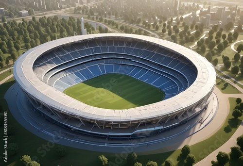aerial view of stadium