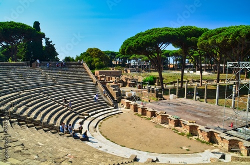 Amphitheater of Ostia Antica, Rome - Italy photo
