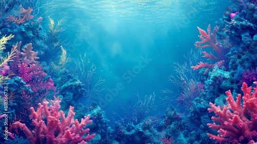 reef awareness day background concept, copy space