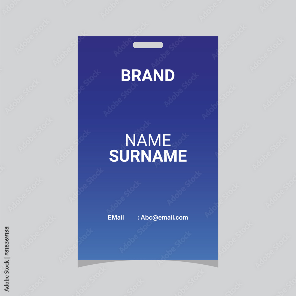 Modern Identity Card, Company employee ID card design. (E) Modern Identity Card, Company employee ID card design. (E)