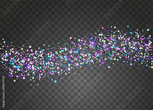 Rainbow Background. Carnival Paper. Neon Sparkle. Blue Light Effect. Modern Dust. Disco Texture. Digital Design. Glare Surprise Illustration. Purple Rainbow Background