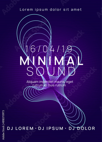 Sound Background. Green Fest Flyer. Edm Set. Discotheque Concert Graphic. Trance Invite. Pink Dance Banner. Soundwave Beat Invitation. Violet Sound Background