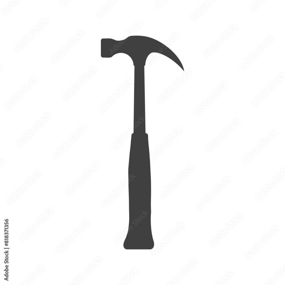 hammer icon on white backgroundound hammer icon on white backgroundound