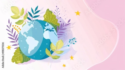 Take care of our planet. Recycle and reuse to reduce waste. Plant trees and flowers to help the environment.