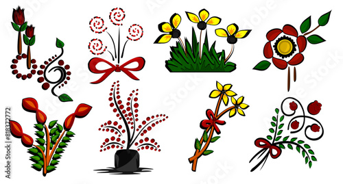 Flowers Vector Art Collection for those who love flowers.
