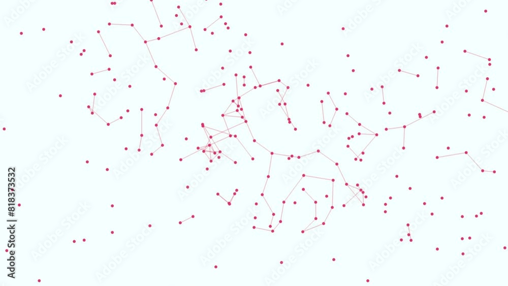 A constellation-like pattern emerges as dots are connected by lines in this image, creating a visually captivating arrangement