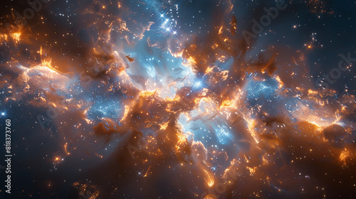 Macro Photo of a Stellar Formation Unveiling the Cosmic Splendor in Exquisite Detail