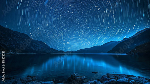 Majestic Starry Sky Long Exposure Unveiling the Celestial Majesty in Mesmerizing Detail