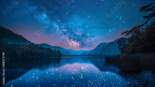 Majestic Starry Sky Long Exposure Unveiling the Celestial Majesty in Mesmerizing Detail
