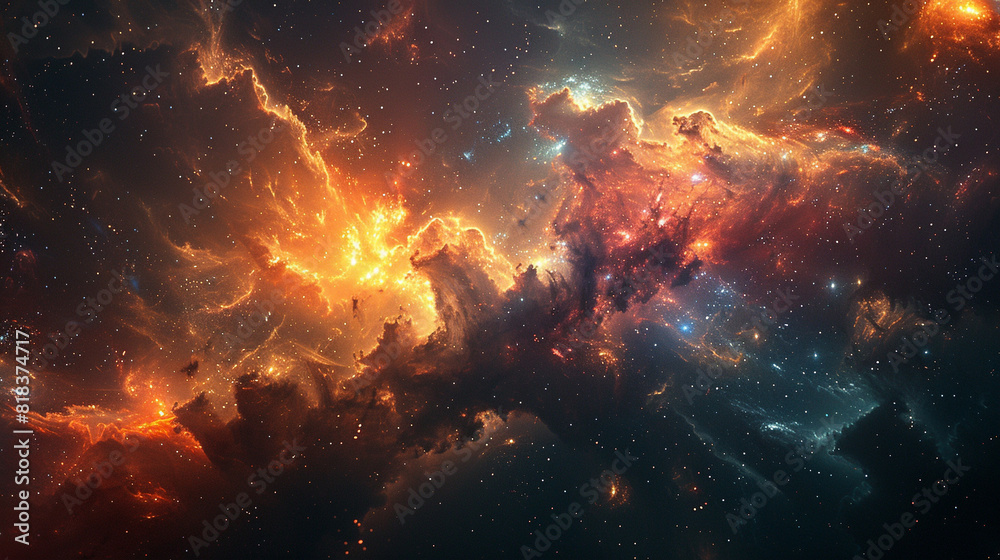 Radiant Cosmic Tapestry Capturing the Stunning Beauty and Power of a Stellar Explosion in Mesmerizing Detail Radiant Cosmic Tapestry Capturing the Stunning Beauty and Power of a Stellar Explosion in Mesmerizing Detail