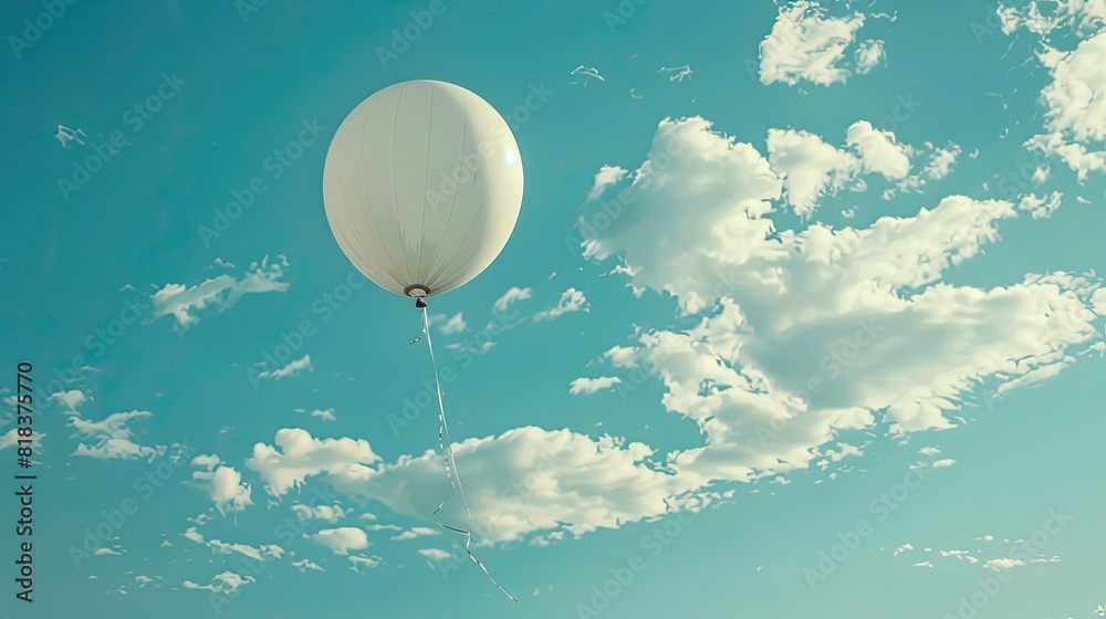 Soaring Symbols: Balloons Representing Freedom and Innocence