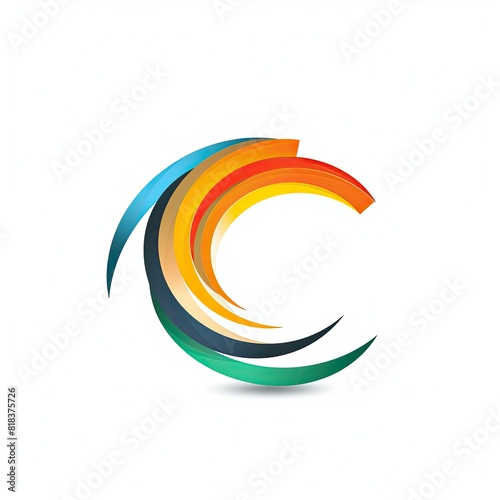 Develop a dynamic and energetic photography logo incorporating a bold C symbol 