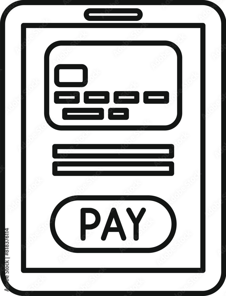 Modern digital mobile payment icon illustration with secure online transaction technology for smartphone banking and financial services Modern digital mobile payment icon illustration with secure online transaction technology for smartphone banking and financial services