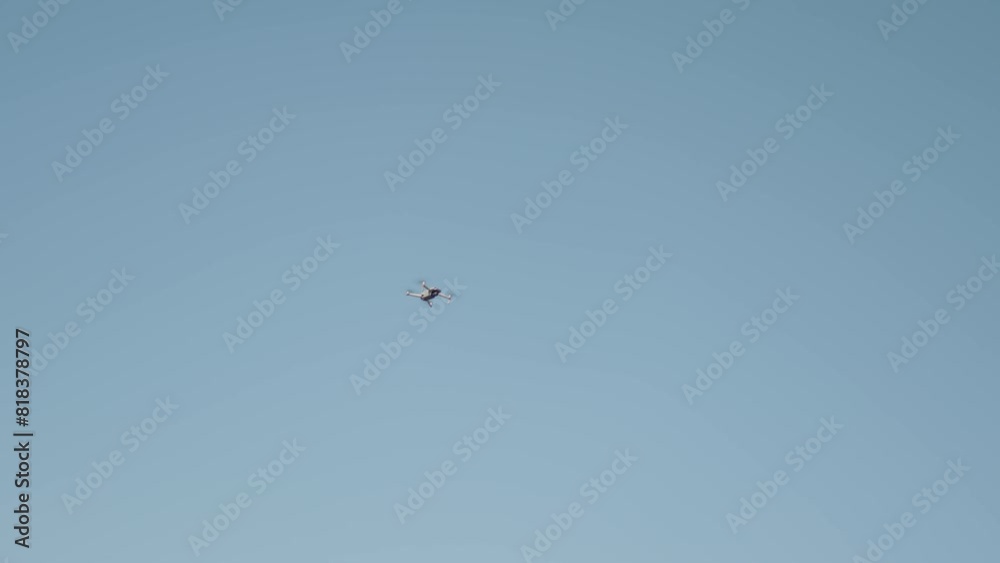 Video of drone flying on sky, gathering aerial video of nature, sea, ocean, city Video of drone flying on sky, gathering aerial video of nature, sea, ocean, city