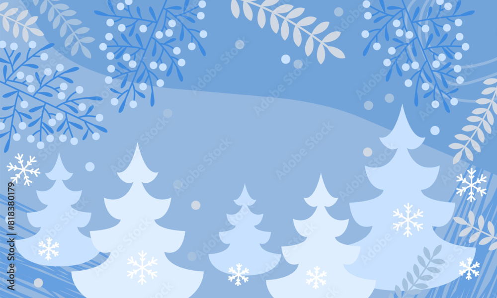 Winter holidays. Winter background. Christmas tree shape, snowflakes. Merry Christmas greeting cards. Trendy abstract square Winter Holidays art template Winter holidays. Winter background. Christmas tree shape, snowflakes. Merry Christmas greeting cards. Trendy abstract square Winter Holidays art template
