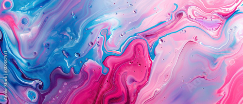 Wallpaper Mural Abstract marble oil acryl paint background, colorful purple blue colors with liquid fluid marbled paper texture painting  Torontodigital.ca