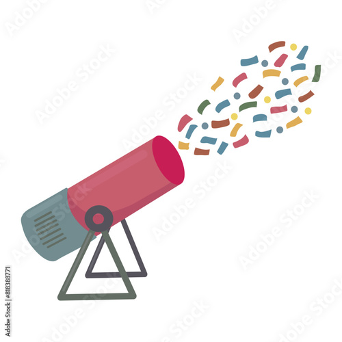 Confetti cannon icon clipart avatar logotype isolated vector illustration