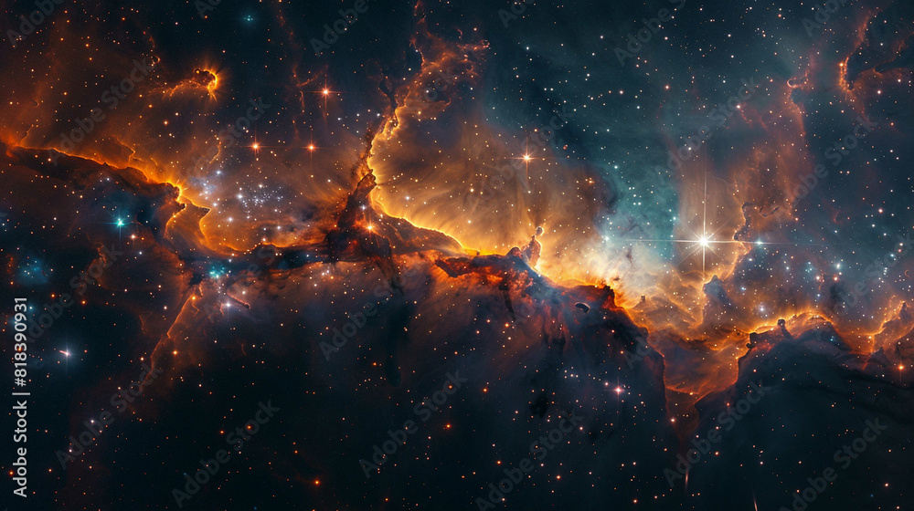 Stars Nebula in Space Capturing the Awe-Inspiring Beauty of the Cosmos in Stunning Detail