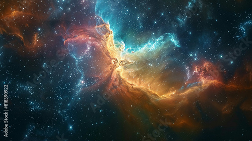 Stars Nebula in Space Capturing the Awe-Inspiring Beauty of the Cosmos in Stunning Detail © Digital