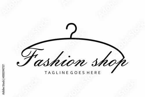 Clothing fashion art illustration logo design vector