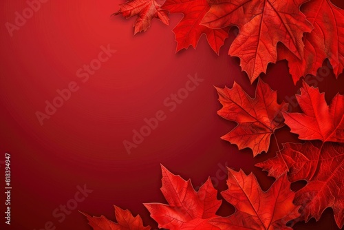 Canada Day banner design background - generative ai